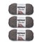 Bernat Blanket Dark Gray Yarn - 3 Pack of 150g/5.3oz - Polyester - 6 Super Bulky - 108 Yards - Knitting/Crochet